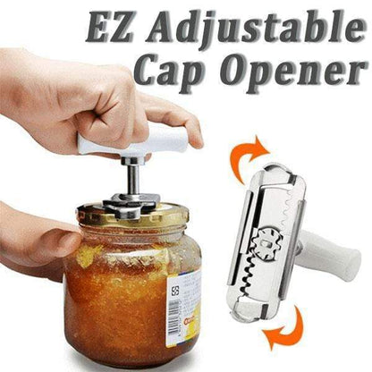 🔧 Ouvre-boîte réglable en acier inoxydable – Poignée ergonomique – Idéal pour les mains fragiles ✨🫙
