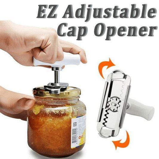 🔧 Ouvre-boîte réglable en acier inoxydable – Poignée ergonomique – Idéal pour les mains fragiles ✨🫙