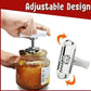 🔧 Ouvre-boîte réglable en acier inoxydable – Poignée ergonomique – Idéal pour les mains fragiles ✨🫙
