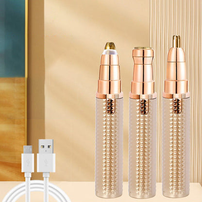 ✂️🔋 Tondeuse de précision 3-en-1 – Têtes interchangeables, lames lavables, rechargeable USB, le stylo de toilettage qui s’occupe du visage et du corps avec une précision chirurgicale 💈💪