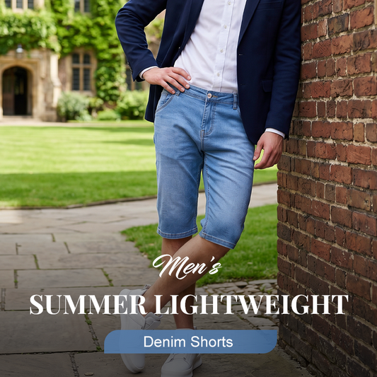 🩳 50 % DE RÉDUCTION EN CE MOMENT ! ⏰ Short en jean léger d'été pour homme – Respirant, décontracté et idéal pour les journées chaudes – Coupe élégante et confortable 🌞