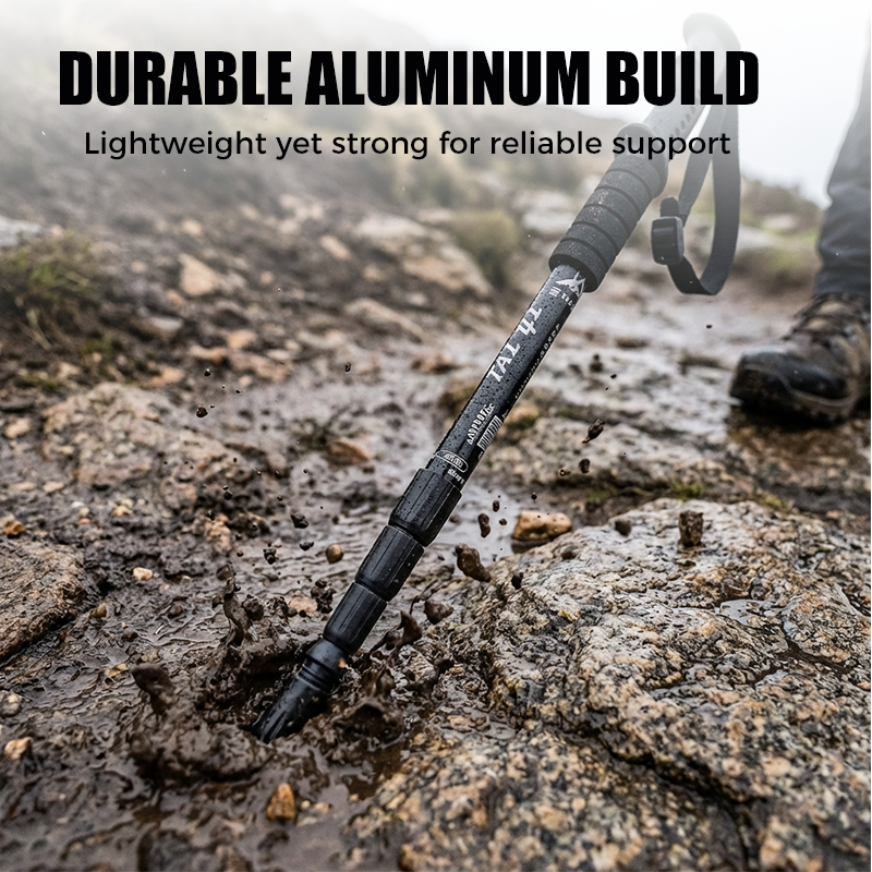 ⛰️ Offre spéciale « dernier jour » ! ✨ Bâton de randonnée réglable en alliage d'aluminium – Résistant, amortissant les chocs, léger 🌲