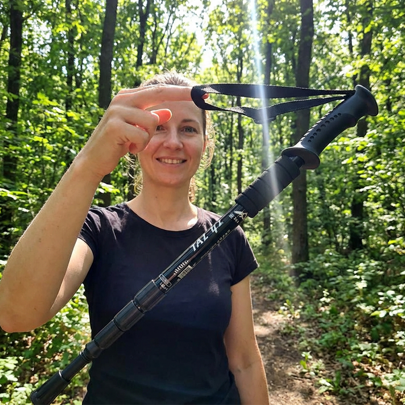 ⛰️ Offre spéciale « dernier jour » ! ✨ Bâton de randonnée réglable en alliage d'aluminium – Résistant, amortissant les chocs, léger 🌲