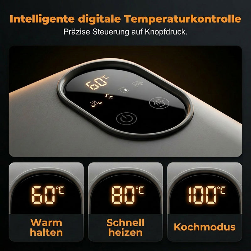 🍱⚡ PROMO FLASH 50% ! Boîte à Lunch Électrique Portable Auto-Chauffante – 7200mAh, Sans Fil, Acier Inox 304, 900ml, Silencieuse, Idéale Bureau & Pique-Nique ✨