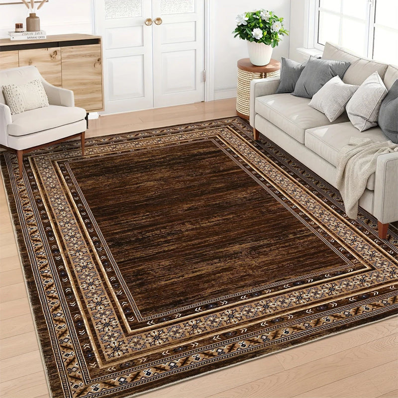 🏠🛡️ -60% ! 🧶Tapis de Salon en Velours Cristal – Résistant aux Taches, Antidérapant & Facile d’Entretien