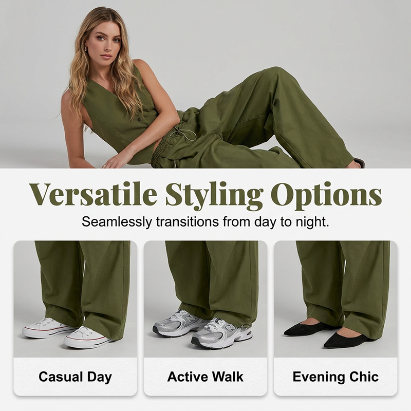 👖 50 % DE RÉDUCTION EN CE MOMENT ! 🏆 Pantalon lanterne plissé et ample – Fluide, élégant et à jambes larges – idéal pour un look estival chic ou une occasion formelle ✨