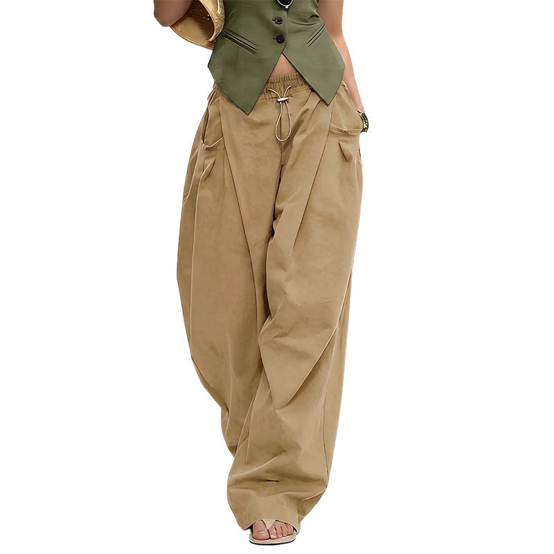 👖 50 % DE RÉDUCTION EN CE MOMENT ! 🏆 Pantalon lanterne plissé et ample – Fluide, élégant et à jambes larges – idéal pour un look estival chic ou une occasion formelle ✨