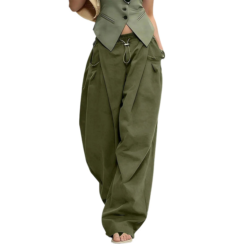 👖 50 % DE RÉDUCTION EN CE MOMENT ! 🏆 Pantalon lanterne plissé et ample – Fluide, élégant et à jambes larges – idéal pour un look estival chic ou une occasion formelle ✨