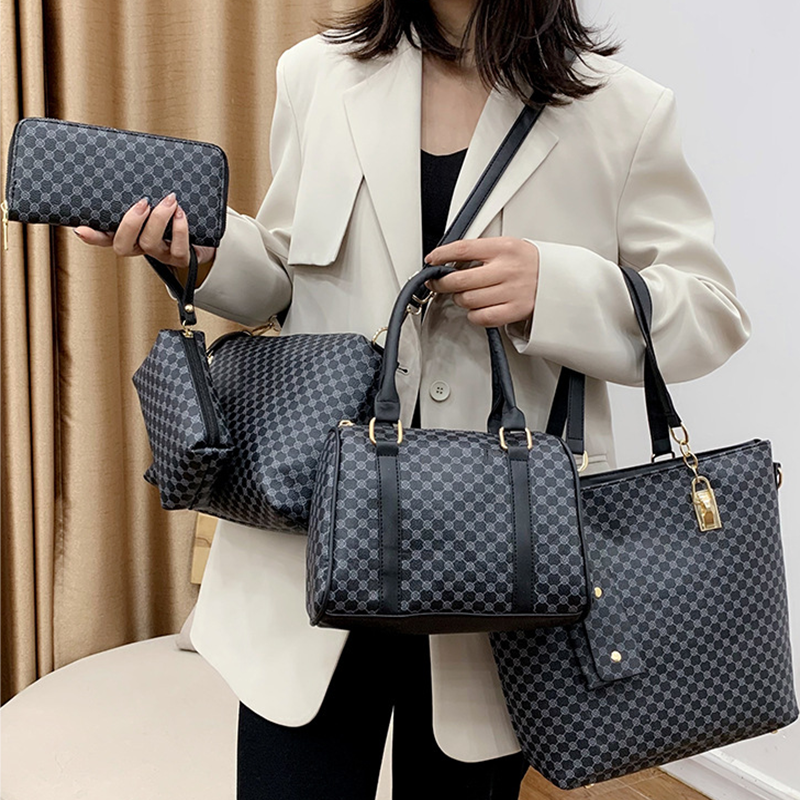 🔥DERNIER JOUR - 50 % DE RÉDUCTION👜 Lot de 6 sacs | ✨ Cuir PU haut de gamme · Classique, résistant et facile à nettoyer🎒