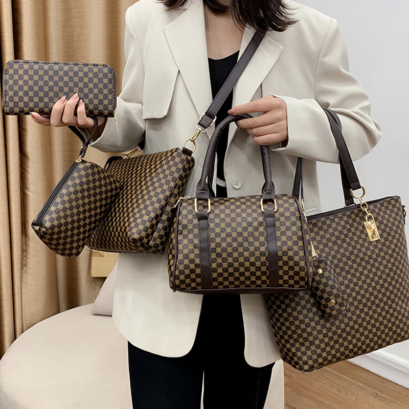 🔥DERNIER JOUR - 50 % DE RÉDUCTION👜 Lot de 6 sacs | ✨ Cuir PU haut de gamme · Classique, résistant et facile à nettoyer🎒