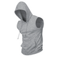 🔥 Sweat à capuche sans manches 💧 Absorbe l'humidité et évacue la transpiration · Séchage rapide et résistant aux frottements 🧢 Capuche anti-UV et coupe-vent · 🏋️ Idéal pour la musculation, la course à pied ou les loisirs