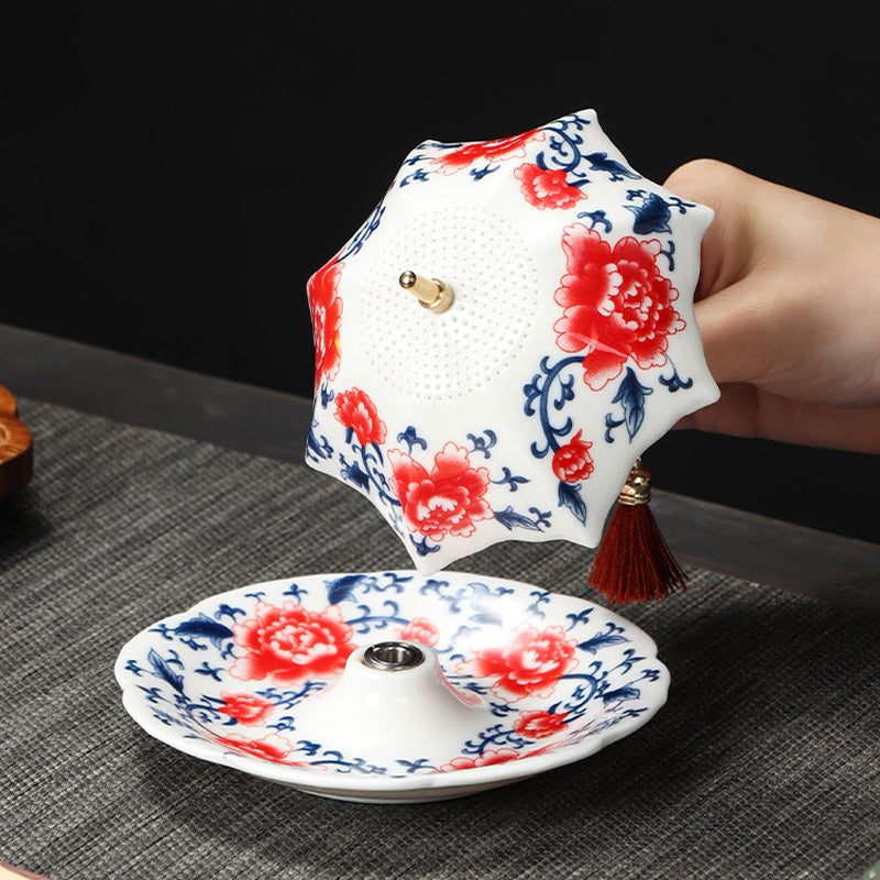 🔥50 % DE RÉDUCTION ! 🎁Lot de passoires à thé en céramique en forme de parapluie  Un cadeau original pour les amateurs de thé ! 💝🍵