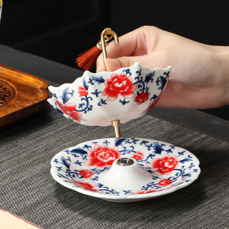 🔥50 % DE RÉDUCTION ! 🎁Lot de passoires à thé en céramique en forme de parapluie  Un cadeau original pour les amateurs de thé ! 💝🍵