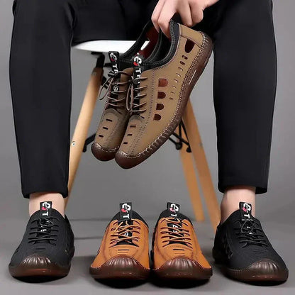 🥾 50 % DE RÉDUCTION POUR UNE DURÉE LIMITÉE ! ✨ Chaussures de randonnée à enfiler – Cuir souple, respirantes, antidérapantes 🏔️