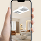 🌬️✨ Ventilateur de plafond double avec éclairage LED – design moderne et télécommande pour le salon et la chambre à coucher