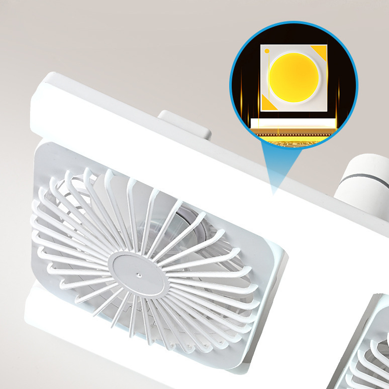 🌬️✨ Ventilateur de plafond double avec éclairage LED – design moderne et télécommande pour le salon et la chambre à coucher