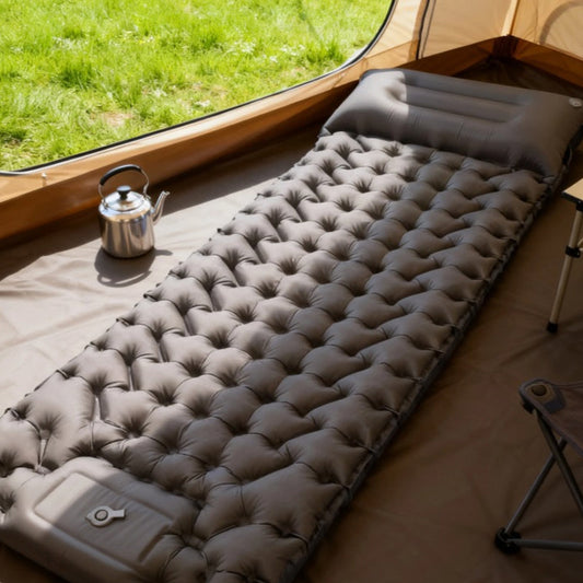 🛏️ 50% DE RÉDUCTION ! ⛺ Matelas Gonflable Léger Nomade – Pompe au Pied Intégrée, Épaisseur 10 cm & TPU Durable – Confort pour le Camping et les Voyages ✅🌿