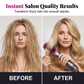 🛡️💇‍♀️ Brosse coiffante sans chaleur excessive – Panneaux flottants anti-brûlure, ions négatifs, domptez les frisottis et apportez une brillance satinée à vos pointes sans risque de fourches 🔥🚫