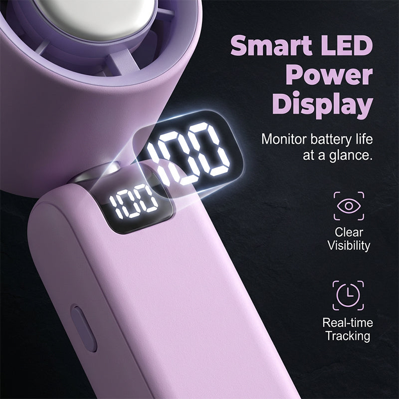 🔥50 % DE RÉDUCTION💨 Ventilateur pliable 3-en-1 à grande vitesse | Puissant flux d'air❄️ 3 modes de refroidissement📊 Écran numérique LED📏