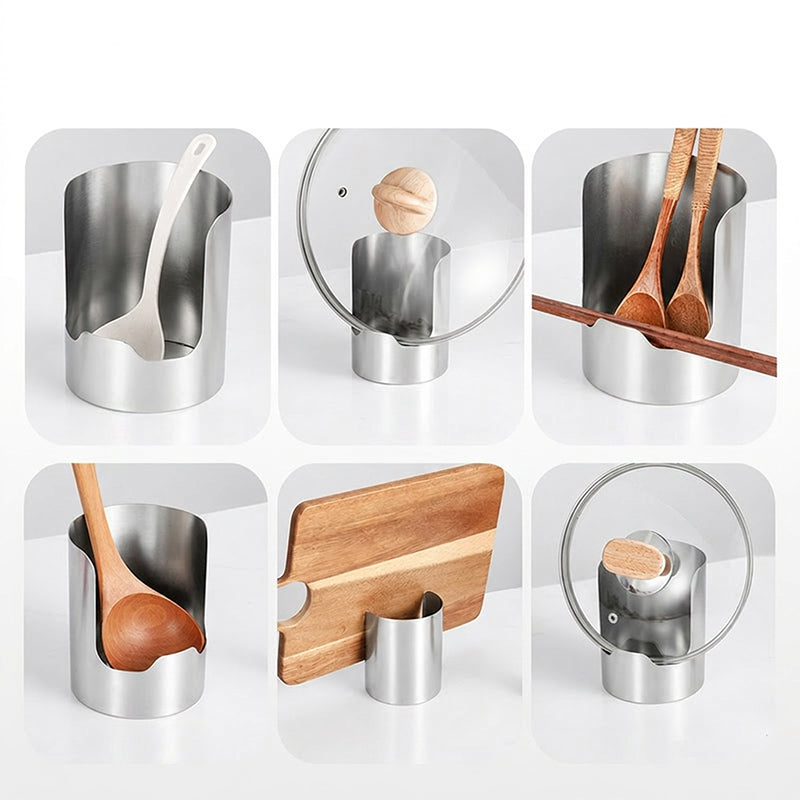 🔥50 % DE RÉDUCTION🍳 Range-ustensiles de cuisine multifonctionnel | Acier inoxydable ultra-résistant pour une grande solidité · Conception verticale peu encombrante · Facile à nettoyer et résistant à l'huile