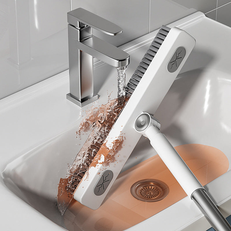 🧹 Brosse de sol 3-en-1 pivotante à 360° |  Dépoussière et racle en un seul geste 🔄 Nettoyage à poils durs · Élimine efficacement les salissures sans abîmer le sol 📏