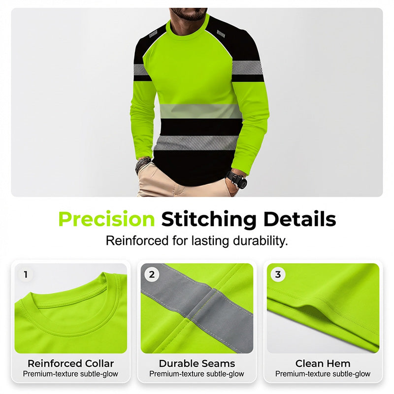 👕 50 % DE RÉDUCTION ! 🏃‍♂️ T-shirt à manches longues sportif pour homme – Évacue la transpiration et orné d'un imprimé discret – Idéal pour les journées actives, le jogging ou les loisirs – Respirant et confortable 🌿