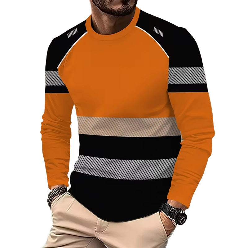 👕 50 % DE RÉDUCTION ! 🏃‍♂️ T-shirt à manches longues sportif pour homme – Évacue la transpiration et orné d'un imprimé discret – Idéal pour les journées actives, le jogging ou les loisirs – Respirant et confortable 🌿