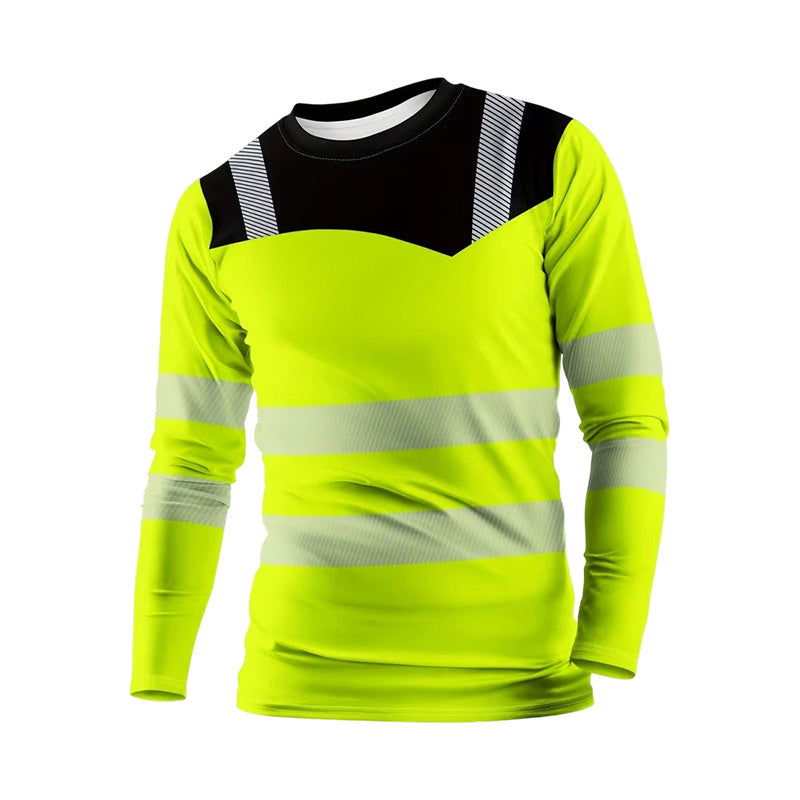 👕 50 % DE RÉDUCTION ! 🏃‍♂️ T-shirt à manches longues sportif pour homme – Évacue la transpiration et orné d'un imprimé discret – Idéal pour les journées actives, le jogging ou les loisirs – Respirant et confortable 🌿