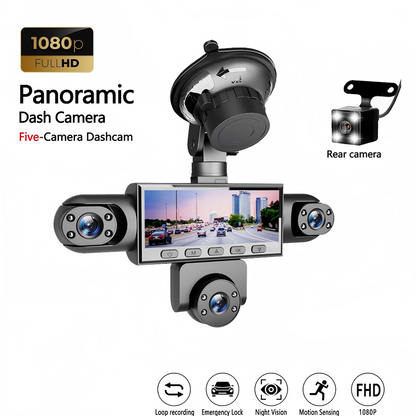 🚘🔒 -50% ! 📷 Caméra Embarquée 4 Canaux 1080p – Vision Nocturne & Stationnement 24h/24 pour Sécurité Auto