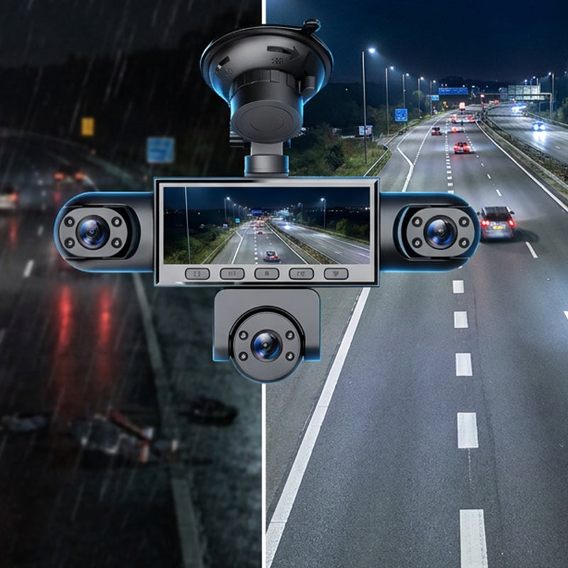 🚘🔒 -50% ! 📷 Caméra Embarquée 4 Canaux 1080p – Vision Nocturne & Stationnement 24h/24 pour Sécurité Auto