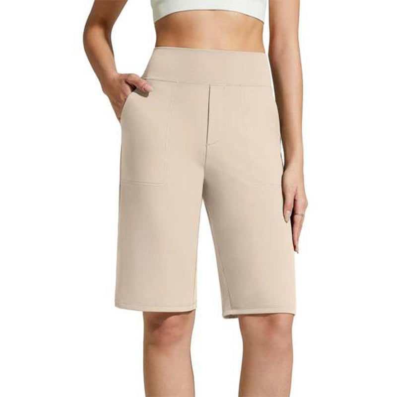 👖💥 PROMO FLASH 50% ! Short de Marche Stretch Femme – Taille Haute, Tissu 4 Sens, Poches Profonde, 3 Couleurs, Tailles XS-2XL, Idéal Randonnée & Quotidien 🚶‍♀️