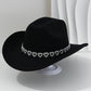 🤠 PROMO LIMITÉE 50% DE RÉDUCTION ! 💥 Chapeau Cowboy Strass Cœur Femme – Scintillant, Accents Cœur, Festival Prêt ✨