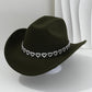 🤠 PROMO LIMITÉE 50% DE RÉDUCTION ! 💥 Chapeau Cowboy Strass Cœur Femme – Scintillant, Accents Cœur, Festival Prêt ✨