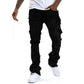 👖 50 % DE RÉDUCTION ! ✨ Jean classique stretch à jambes évasées pour homme – Délavage vintage et détails patchwork – Denim de haute qualité, idéal pour un style chic et décontracté – Confortable et élégant 🔥
