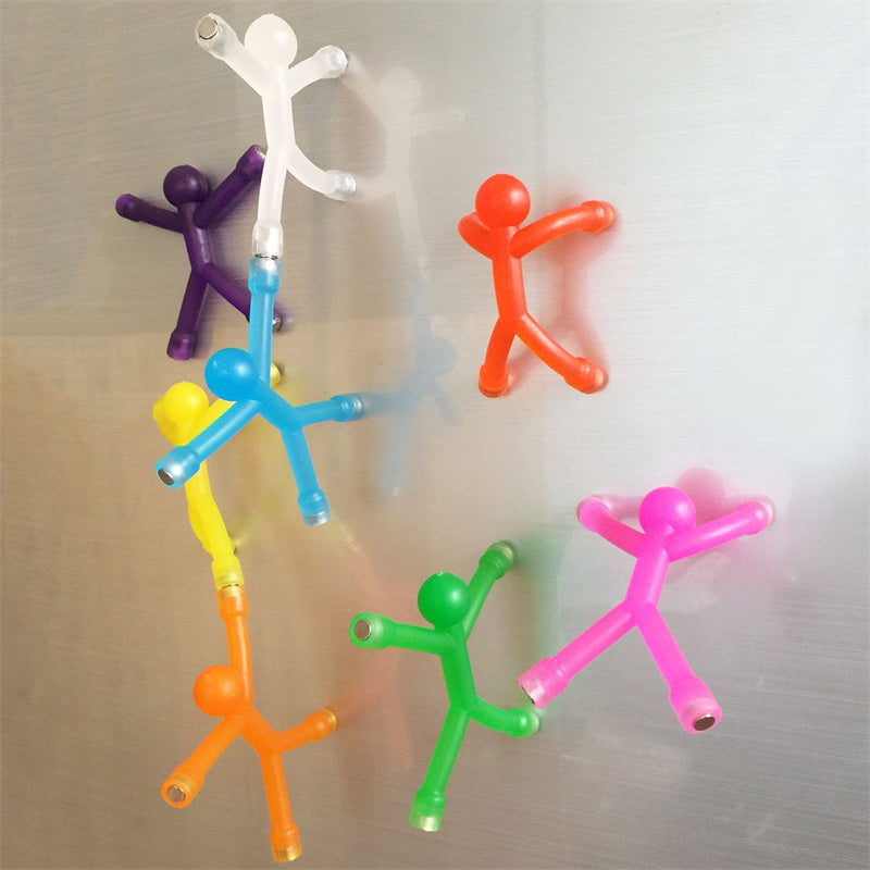 🔥50 % DE RÉDUCTION🧲 Petits bonhommes magnétiques créatifs | Fixation magnétique puissante · Articulations mobiles · Anti-stress | Pour le réfrigérateur, le bureau ou le rangement