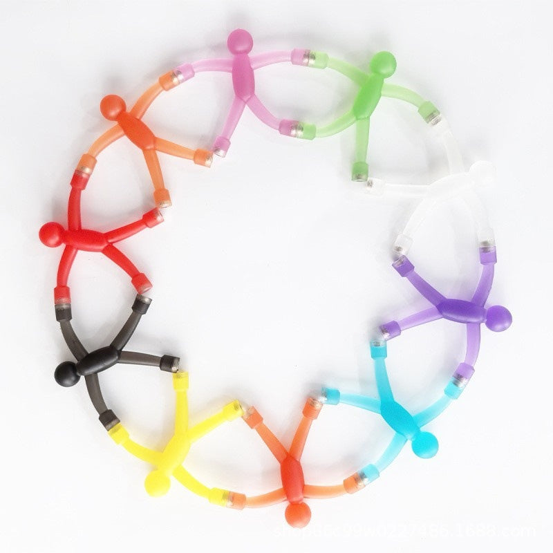 🔥50 % DE RÉDUCTION🧲 Petits bonhommes magnétiques créatifs | Fixation magnétique puissante · Articulations mobiles · Anti-stress | Pour le réfrigérateur, le bureau ou le rangement