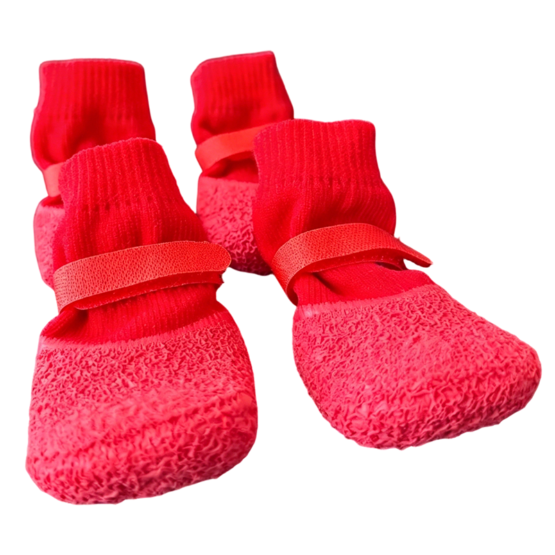 🐾 Chaussures imperméables et antidérapantes pour animaux de compagnie | Protection des pattes contre l'usure, la chaleur et le sel · Caoutchouc texturé antidérapant et anti-chute