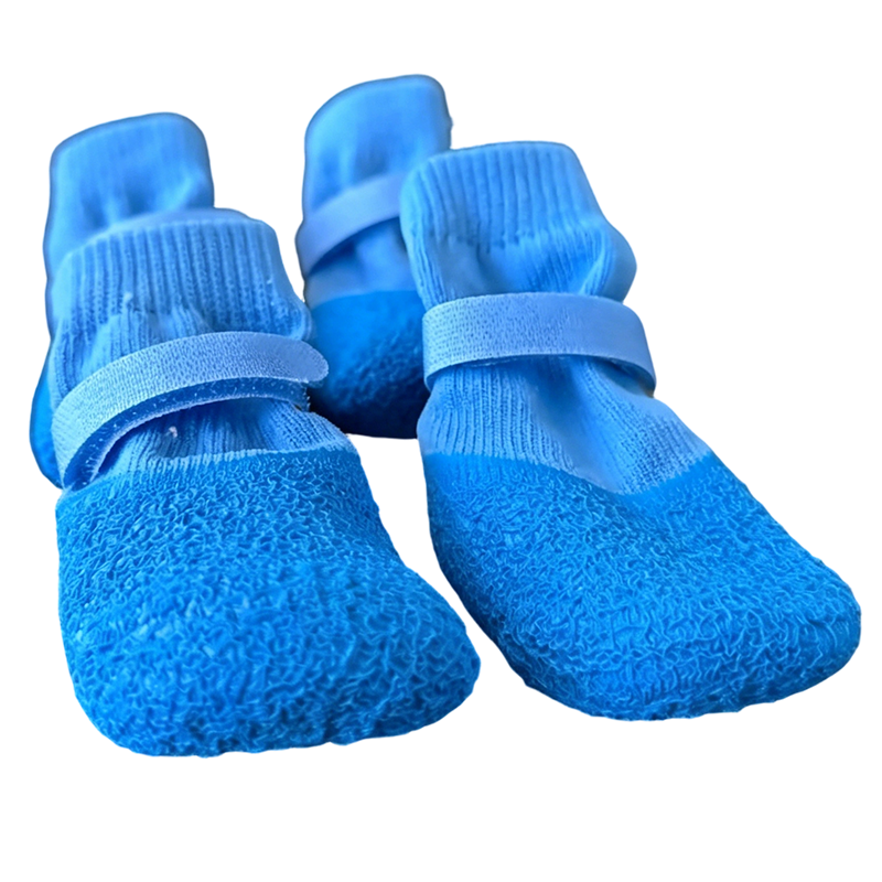 🐾 Chaussures imperméables et antidérapantes pour animaux de compagnie | Protection des pattes contre l'usure, la chaleur et le sel · Caoutchouc texturé antidérapant et anti-chute