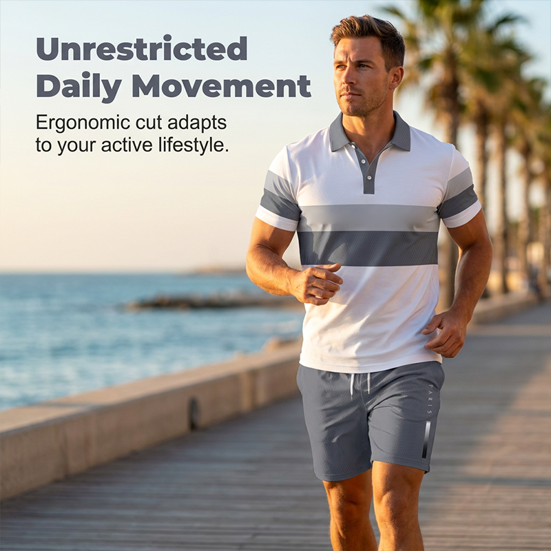 👕 50 % DE RÉDUCTION ! ☀️ Ensemble 2 pièces pour homme (chemise et short) – Confortable, respirant et polyvalent – Idéal pour l'été, les loisirs ou les voyages – Style décontracté et frais 🩳✨