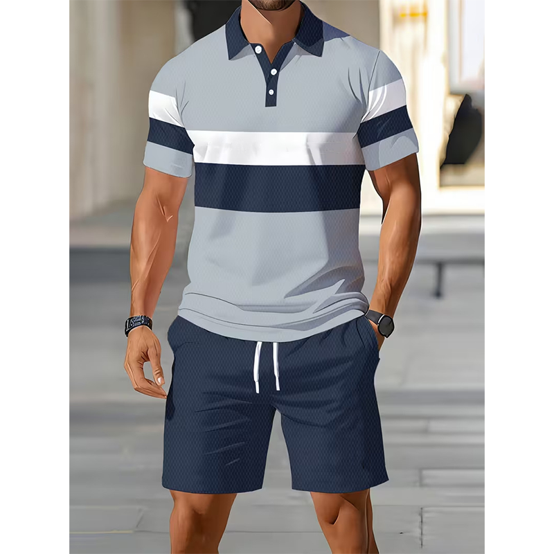 👕 50 % DE RÉDUCTION ! ☀️ Ensemble 2 pièces pour homme (chemise et short) – Confortable, respirant et polyvalent – Idéal pour l'été, les loisirs ou les voyages – Style décontracté et frais 🩳✨