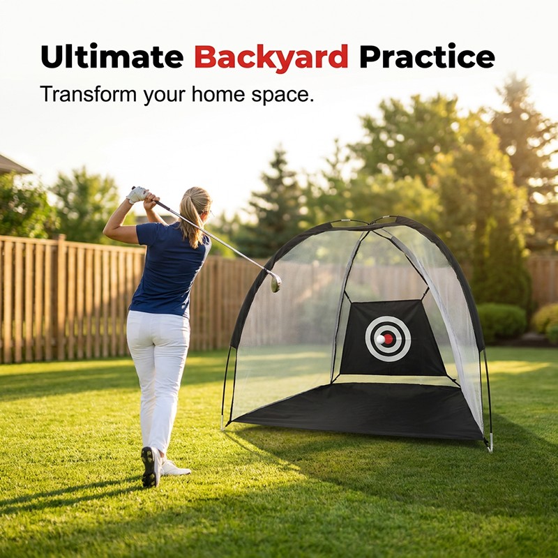 🏌️ Filet d'entraînement de golf portable | Tissu résistant aux chocs et haute résistance · Retour précis sur la cible lors de la frappe · Pliable et facile à ranger | Cour, jardin ou allée · Entraînement au swing en intérieur et en extérieur