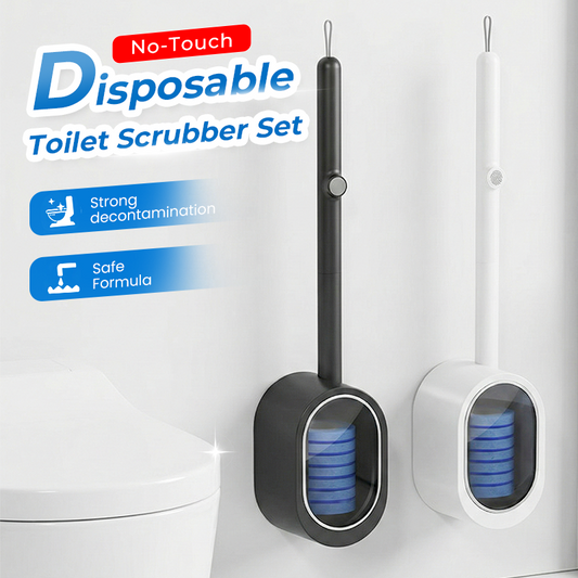 🧹 Kit de brosses de WC jetables | Élimination sans contact | Nettoyage quotidien des sanitaires · Élimination des salissures dans les recoins