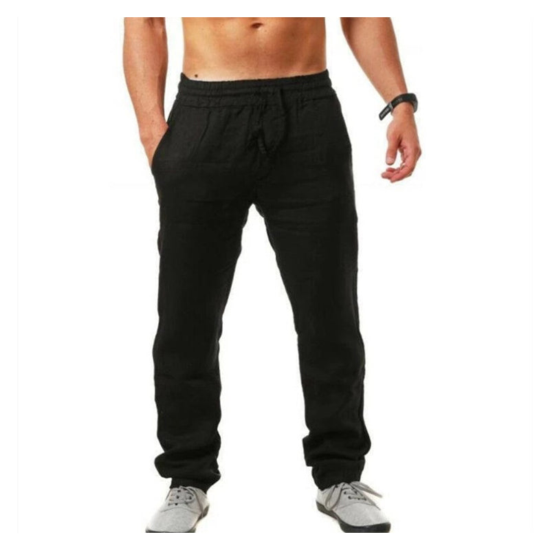 🏆VENTE DERNIÈRE JOURNÉE -50%🔥 Pantalon Décontracté en Lin À Cordon pour Homme