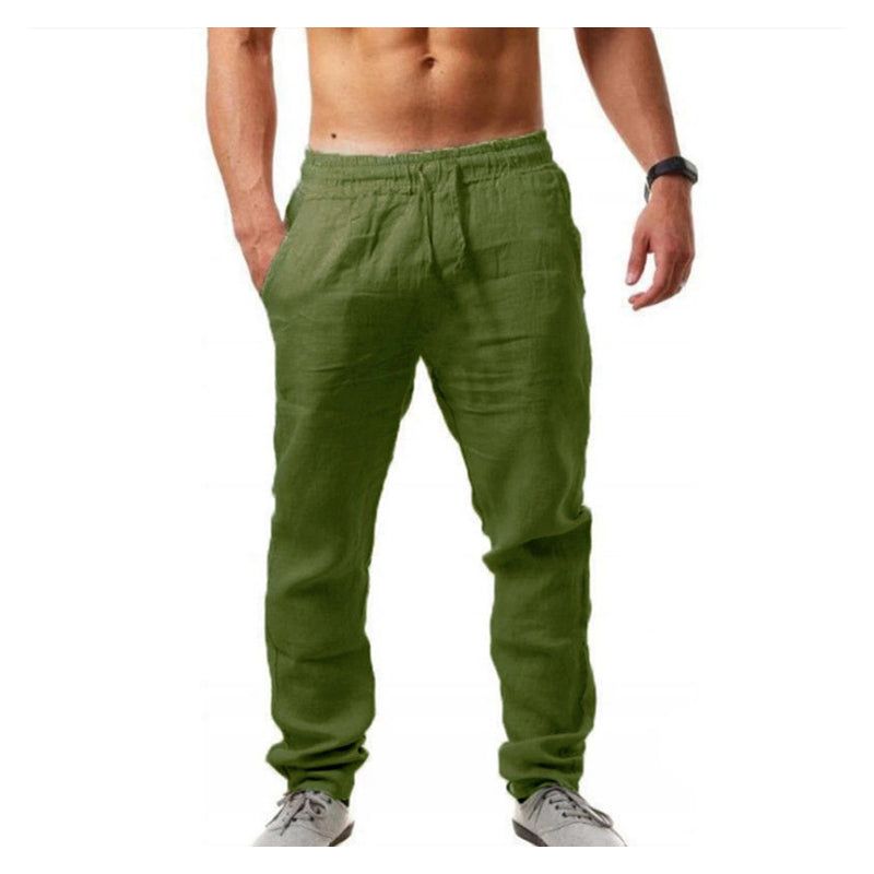 🏆VENTE DERNIÈRE JOURNÉE -50%🔥 Pantalon Décontracté en Lin À Cordon pour Homme