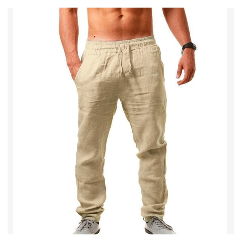 🏆VENTE DERNIÈRE JOURNÉE -50%🔥 Pantalon Décontracté en Lin À Cordon pour Homme