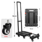 🛒 50% DE RÉDUCTION ⏰ Chariot pliable – 150 kg, roulettes PU silencieuses – Poignée télescopique & verrou de sécurité – compact & peu encombrant 💪🔇📦✨