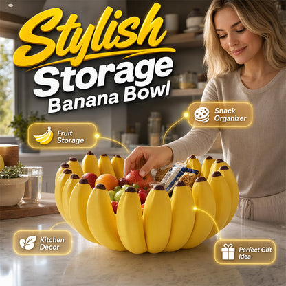 🔥50 % DE RÉDUCTION🍌 Bol de rangement en forme de banane | Rangement décoratif sculptural · Polyvalent : s'adapte aux plans de travail, aux tables et aux étagères