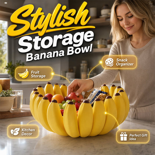 🔥50 % DE RÉDUCTION🍌 Bol de rangement en forme de banane | Rangement décoratif sculptural · Polyvalent : s'adapte aux plans de travail, aux tables et aux étagères