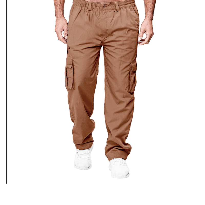 👖🧵 Pantalon cargo pour homme à coupe ample et multiples poches – Résistant et respirant – Idéal pour le travail, la randonnée ou au quotidien – Pratique et confortable 🌿✨