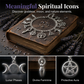 ✨50 % DE RÉDUCTION📿 Bracelet rétro païen | Pendentif aux symboles wiccan · Métal vintage · Polyvalent au quotidien · Signification spirituelle | À porter au quotidien